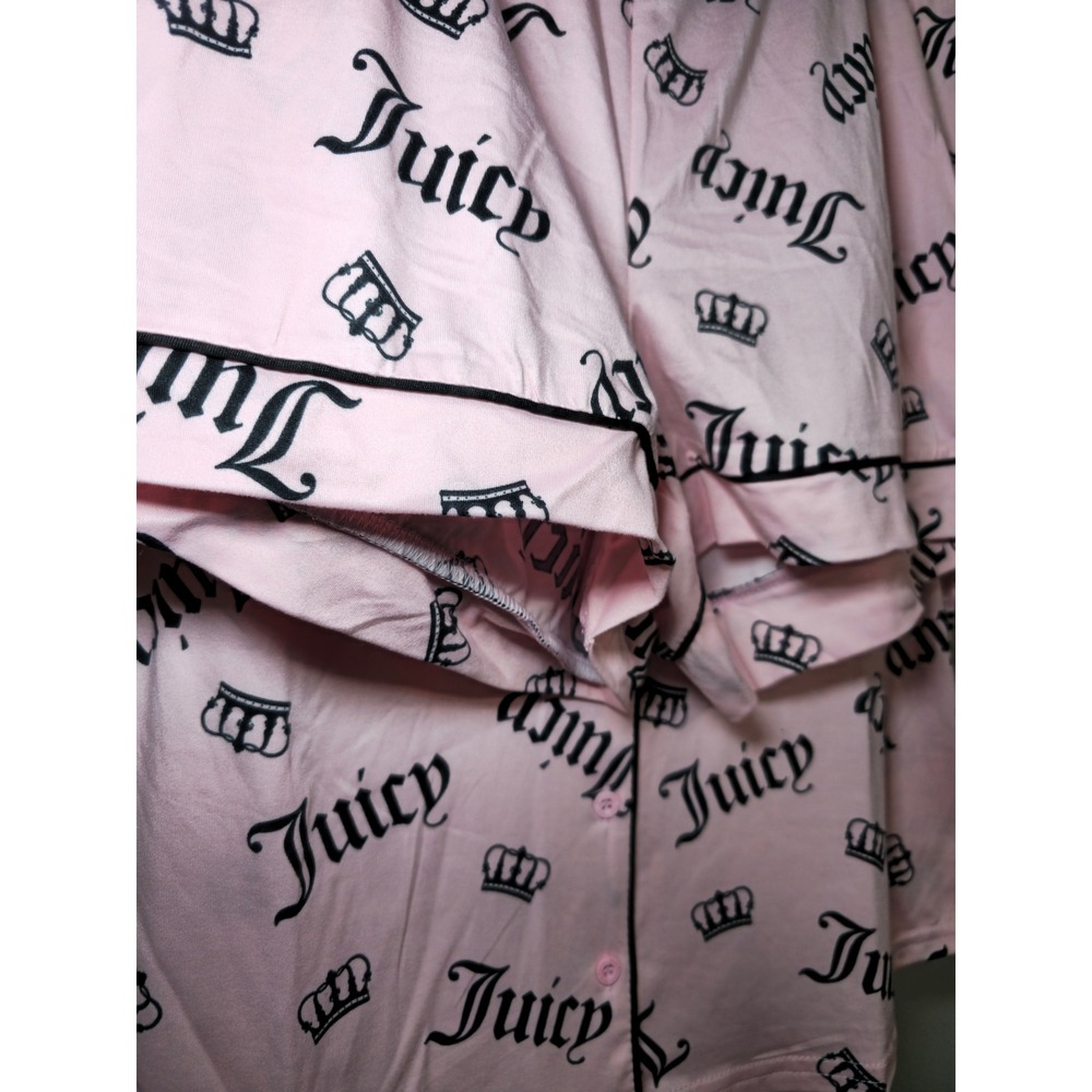 Pink Pajamas Juicy Couture Pajama Sleepwear Short Loungewear Size L NWT - Picture 6 of 10